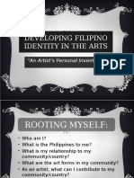 Developing Filipino Identity in the Arts