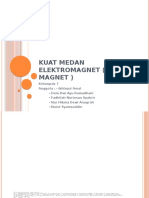 Kuat Medan Elektromagnet (Induksi Magnet)