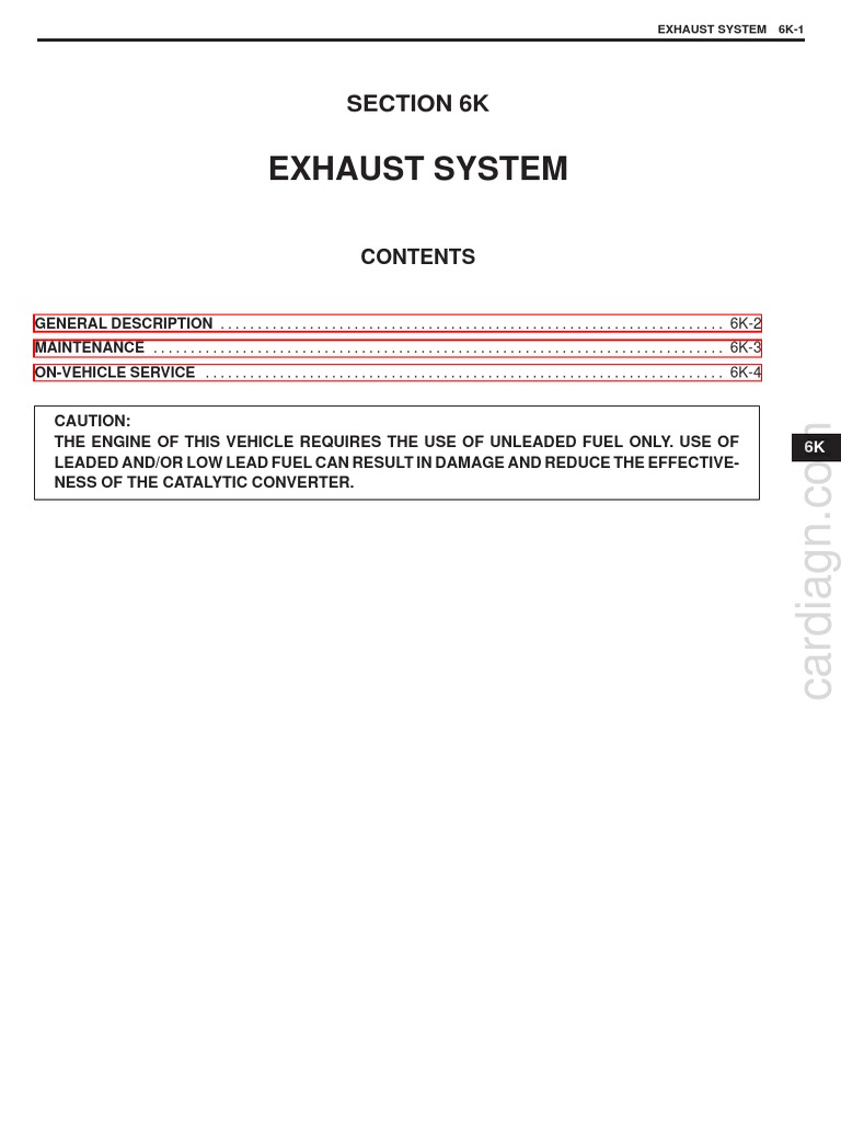 Exhaust System Maintenance Guide | PDF | Exhaust Gas | Vehicle Parts
