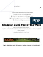 Game Days of The Week - This PDF