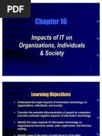 Impacts of IT On Organizations, Individuals & Society