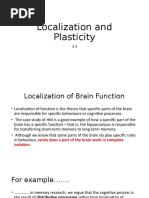 1.3 Localisation and Plasticity