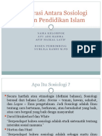 Kaloborasi Antara Sosiologi Dengan Pendidikan Islam