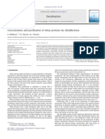 2011 - Concentration and Purification of Whey Proteins by Ultrafiltration