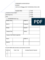 Guidelines For Filling Internship Logbook and Project Report