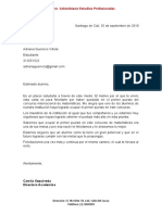 Carta de Felciitaciones 1