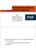 Women Entrepreneurship in India