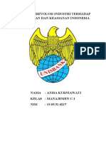 Pengaruh Revolusi Industri Terhadap Pertahanan Dan Keamanan Indonesia