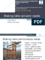 TAYLOR - JRA1 Iasi Workshop Shaking Table Actuator Needs