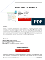 PDF Textbook of Prosthodontics PDF