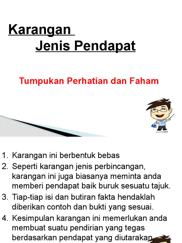 Karangan Jenis Pendapat