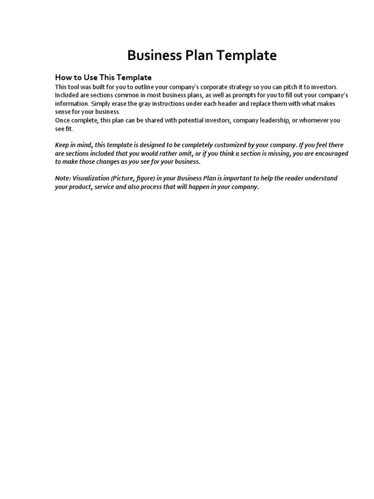 191254_Business Plan Template Hubspot Sales Market