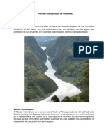 Fuentes Hidrograficas de Colombia