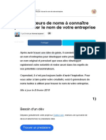 14 Générateurs de Noms À Connaître Pour Trouver Le Nom de Votre Entreprise