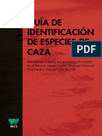 WCS Perú Guía de Identificación de Especies de Caza PDF