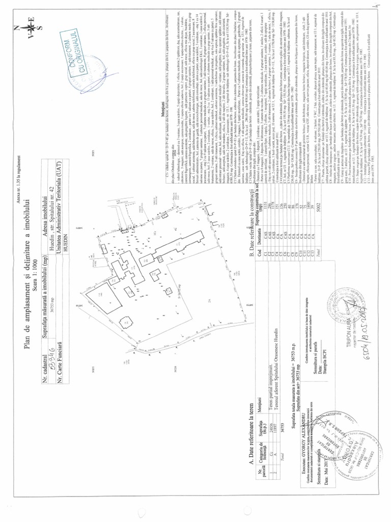 9 Plan de Amplasament Vizat de OCPI-semnat | PDF