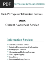 Current Awareness Service