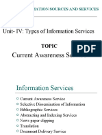 Current Awareness Service