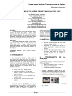 Ensayo de Impacto Acero 1020 PDF