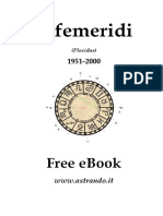 Free eBook with Placidus Ephemeris Tables 1951-2000