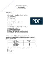 EXAMEN DE MATEMÁTICAS