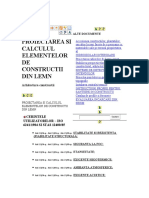 Proiectarea Si Calculul Elementelor de Constructii Din Lemn