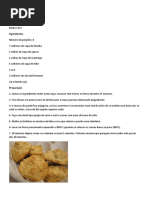 Receitas Scones Dia do Pai