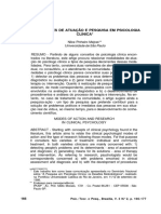 MEJRAS - Modalidades de Atuação e Pesquisa em Psicologia Clínica