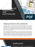 Obtencion de Hidrogeno Por Electrolisis