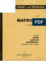 Schaum's Theory & Problems of Matrices PDF
