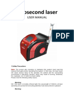 Picosecond Laser USER MANUAL: Laser Safety Guide