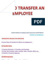 IFHRMS - Transfer and Relieve An Employee