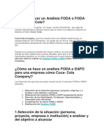 Analisis FODA Coca Cola en PDF