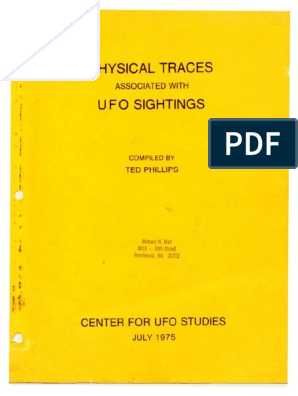 Physical Traces PDF, PDF, Unidentified Flying Object