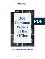 300 Common Words at The Office English To Spanish PDF