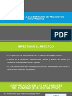 Pautas para La Elaboración de Productos Innovador