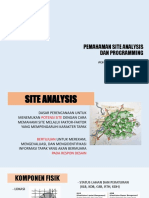 Analysis Site and Programming by Aghnia Rosna