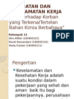 KEL 12, k3 (p3k Terhadap Korban Yang Terkena Bahan Kimia Berbahya)