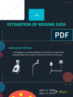 Estimation of Missing Data