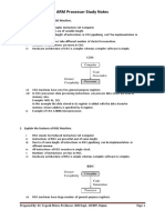 ARM Processor Study Notes