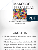 5. FARMAKOLOGI OBAT PERSALINAN