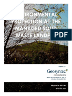 Geosyntec Report - Environmental Protection at The Managed Solid Waste Landfill 06201