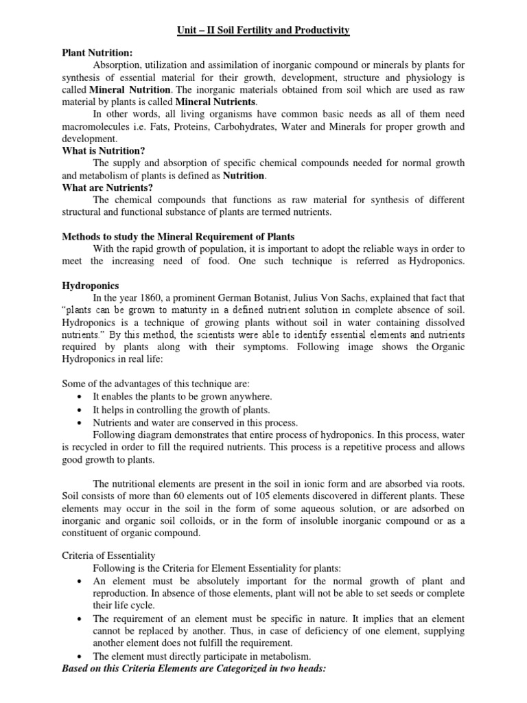 SOIL FERTILITY AND PLANT NUTRITION QUESTIONS AND ANSWERS PDF visual data 7