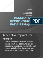 Kesehatan Reprokduksi Pada Remaja