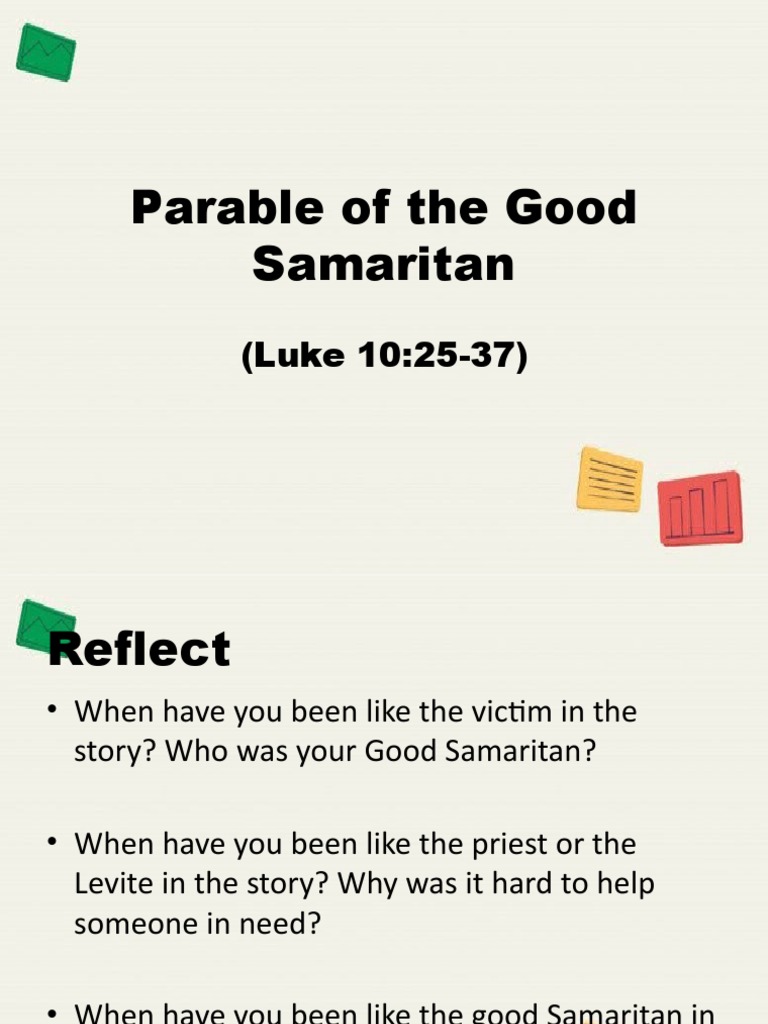 Parable of The Good Samaritan | PDF