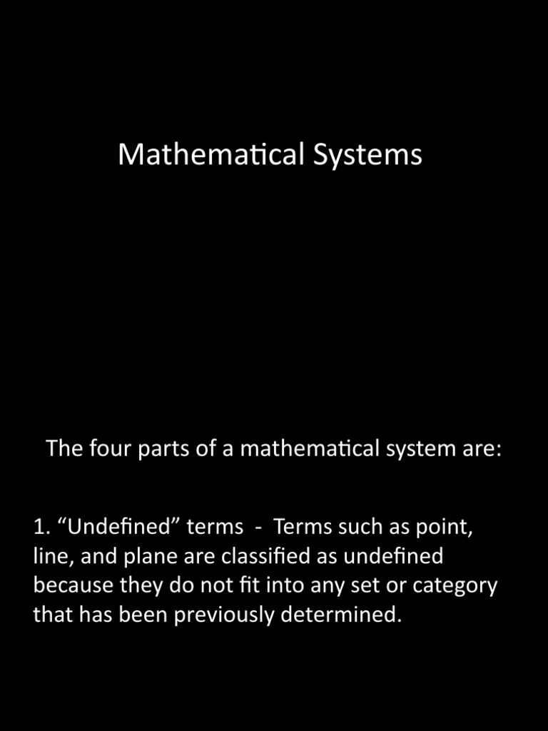 Understanding Mathematical Systems | PDF