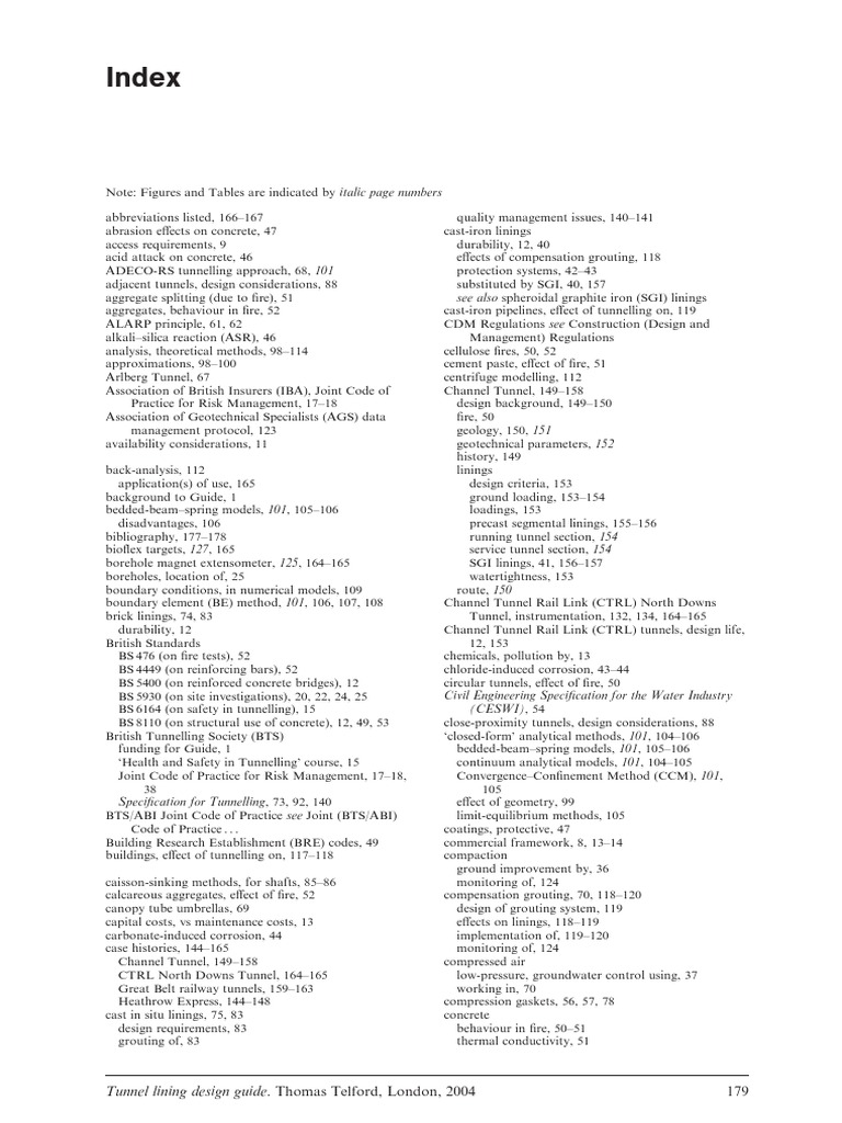 Comprehensive Tunnel Lining Design Guide | PDF | Geotechnical ...