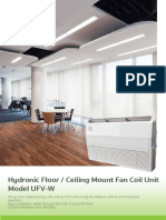 2.0 Floor or ceiling mount hydronic UFV-W 13,000-60,000BTUH 3.9-17.6kW 1-5TR