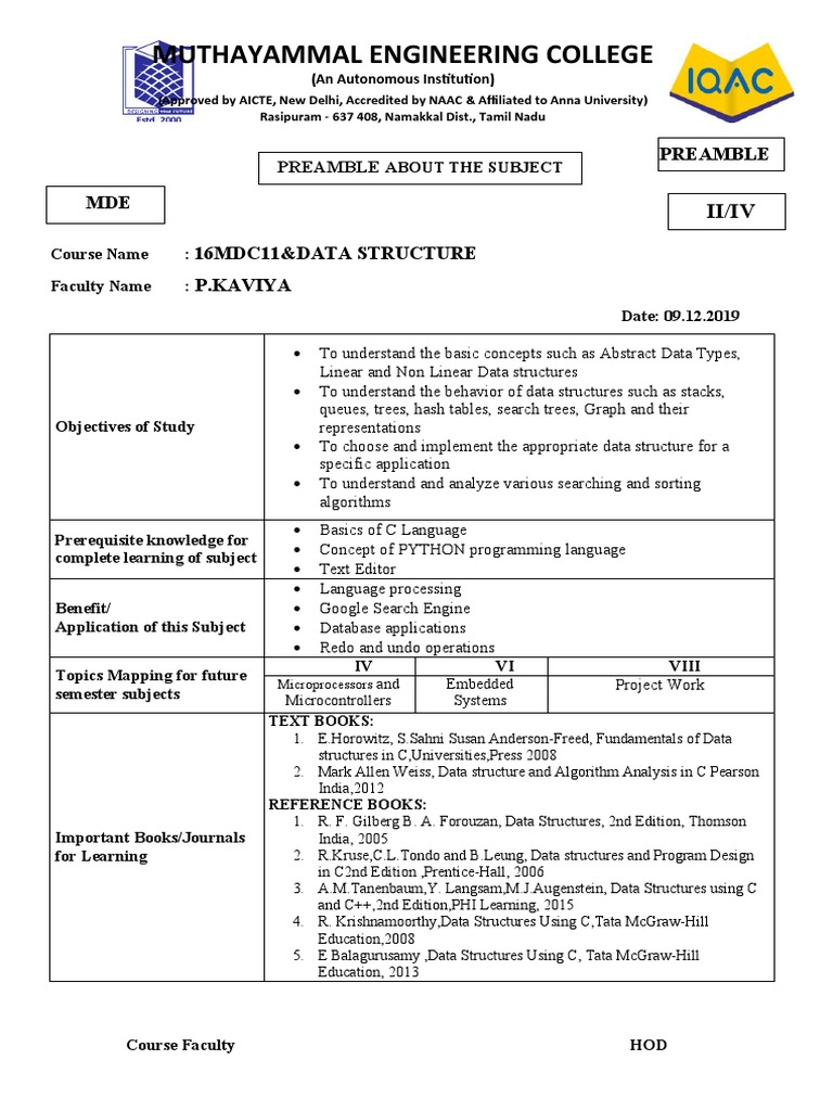 Preamble | PDF | Data Structure | Data