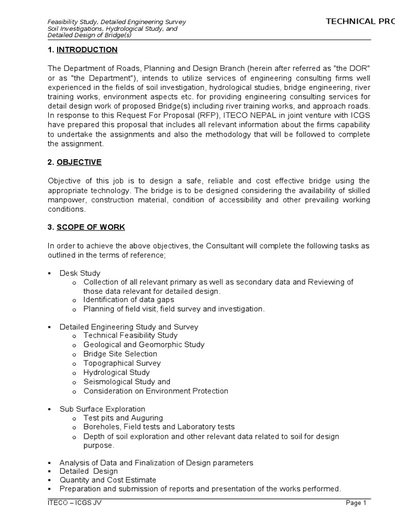 Sample Methodilogy For Bridge | PDF | Deep Foundation | Drilling Rig